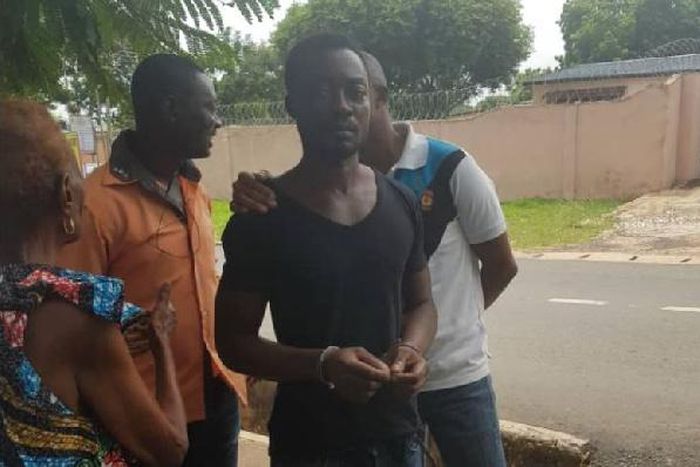 Kofi was arrested by the police upon a tipoff