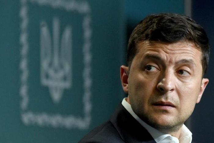 Ukraine has seized a Russian tanker it said was used in a naval confrontation last November amid sensitive prisoner swap talks between the two countries at loggerheads since 2014; Ukrainian President Volodymyr Zelensky in a July 2019 image