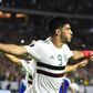 Mexico's forward Raul Jimenez his extra-time penalty that secured a 1-0 win over Haiti in the Gold Cup semi-finals