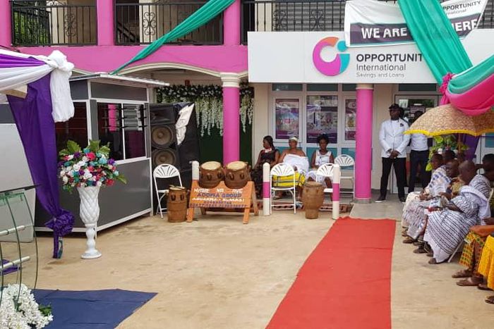 Ceremony to open new branch of Opportunity International Savings and Loans