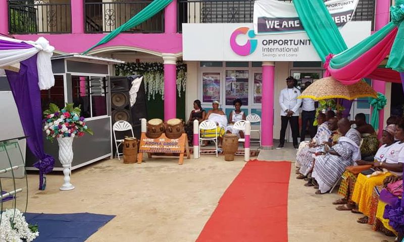 Ceremony to open new branch of Opportunity International Savings and Loans