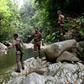 A massive team is searching through dense jungle next to the Dusun Resort in Malaysia for Nora Quoirin