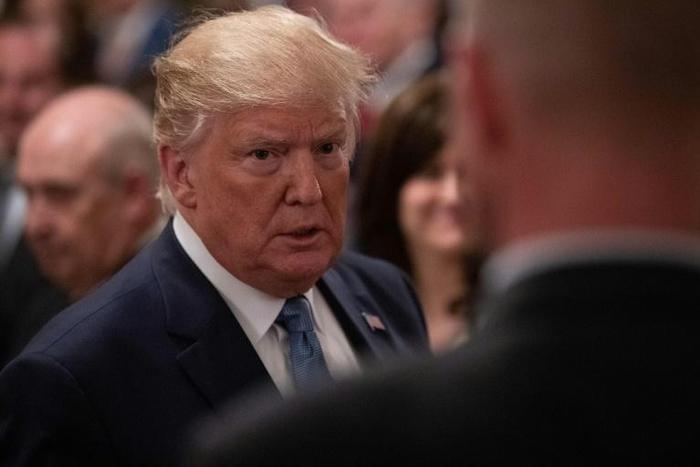 US President Donald Trump, pictured on July 8, has assailed Britain's US ambassador as a "pompous fool" and slammed outgoing premier Theresa May's "foolish" policies following a leak of unflattering diplomatic cables