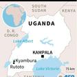 Map locating fuel truck explosion in Kyambura