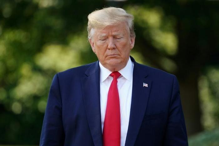 US President Donald Trump, picture here on the South Lawn of the White House last month, has accused China and the EU of currency manipulation