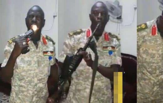 Soldier fires several gunshots into his mouth to test bulletproof charm (video)