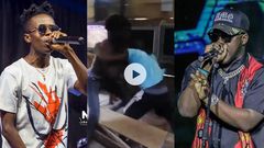 fans fight over Strongman and Medikal