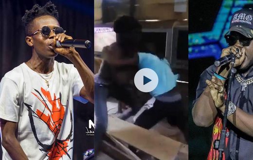 fans fight over Strongman and Medikal