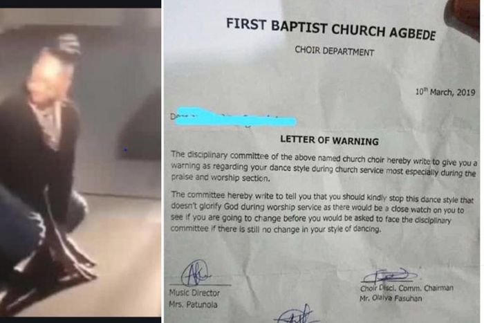“Stop dance style that does not glorify God” – Disciplinary committee threatens to sanction ‘twerking’ choir member