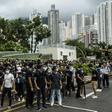 Supporters of those charged with rioting voiced their outrage as they stood outside court, braving heavy winds and rain