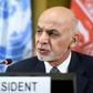 The Taliban have refused to negotiate with President Ashraf Ghani, pictured at a United Nations conference on Afghanistan in 2018