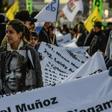 Demonstrators gathered in Colombia's major cities, including the capital Bogota, and denounced the killing of human rights activists