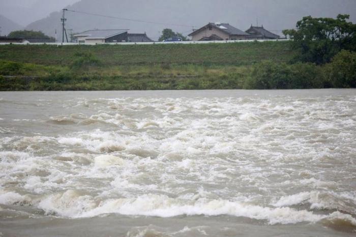 The rains come a year after torrential downpours in western Japan that killed over 200 people in flooding and landslides