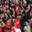 Double delight: Marcus Rahsford scored twice as Manchester United thrashed Chelsea 4-0 on Sunday