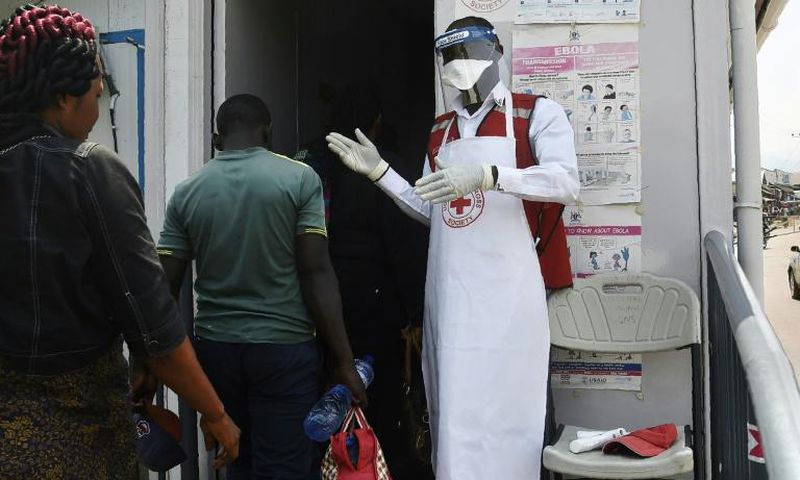 Precautions: Travellers crossing between Uganda and DR Congo were screened for high temperatures and told to disinfect their hands