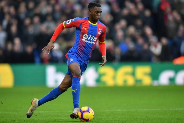 Man Utd bound: Aaron Wan-Bissaka is set for a £50 million move from Crystal Palace