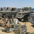 Vehicles and armaments belonging to the Union of Forces for Democracy and Development (UFDD) is displayed by the Chadian army, 90 kilometres (55 miles) to the east of Abou Goulem on November 27, 2007