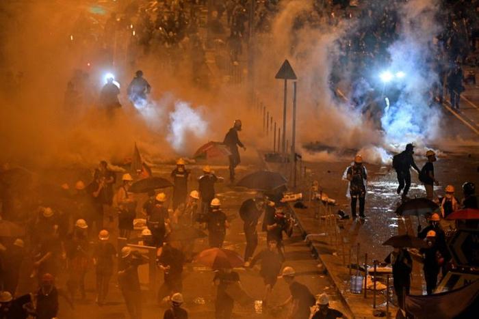 The European Union described the break-in to Hong Kong's parliament as 'not representative of the vast majority of demonstrators, who have been peaceful throughout successive protests'