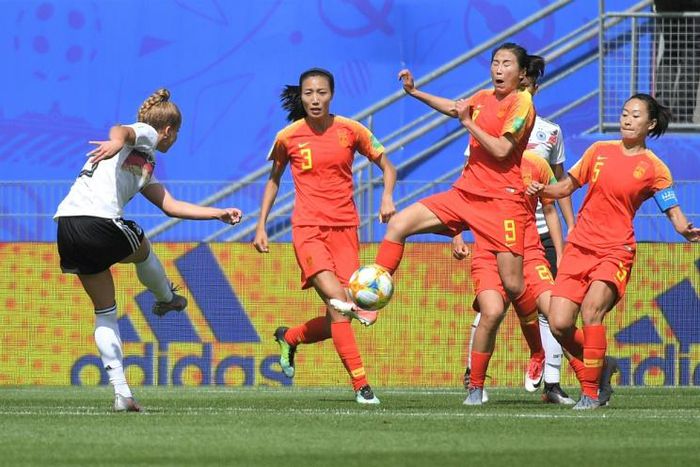 Giulia Gwinn fired the only goal of the game through a forest of Chinese defenders