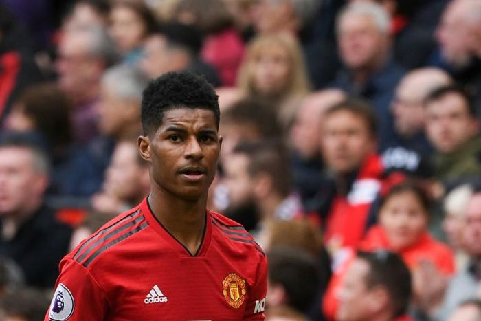 Staying put: Marcus Rashford has agreed a new contract with Manchester United till at least 2023