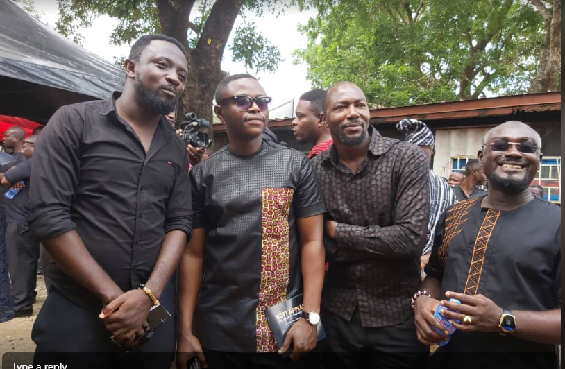 Heartbreaking photos of Countryman Songo, Dan K Yeboah & more at Kofi Appiah's funeral