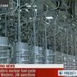 An image grab from Iranian state TV in 2012 shows centrifuges at the Nantanz nuclear site