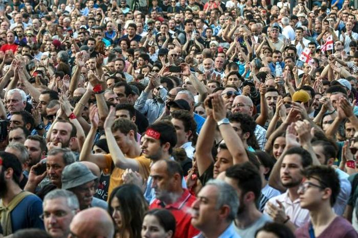 Protests in the Georgia capital have morphed from anti-Russia rallies into a broader anti-government movement