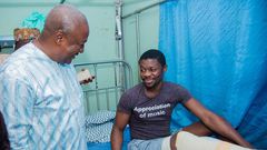 Mahama visits Ayawaso West Wuogon by-election victims