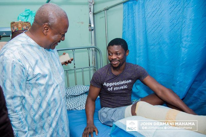 Mahama visits Ayawaso West Wuogon by-election victims