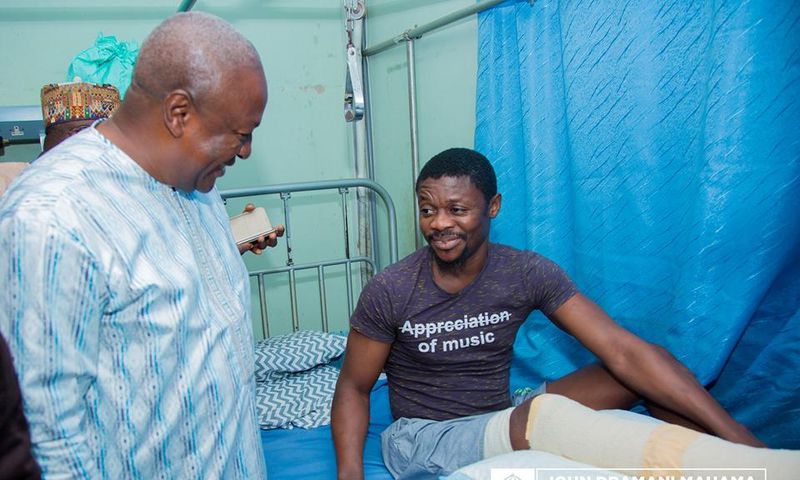 Mahama visits Ayawaso West Wuogon by-election victims