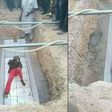 Man lies in grave to stop bereaved family from burying their corpse until his digging fee is paid
