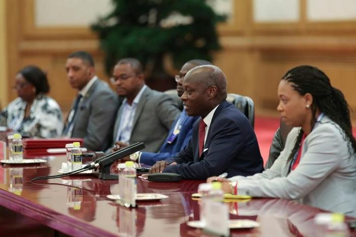 Guinea Bissau President Jose Mario Vaz (2nd R, pictured September 2018) rejected the PAIGC party's repeated proposal of former premier Domingos Simoes Pereira