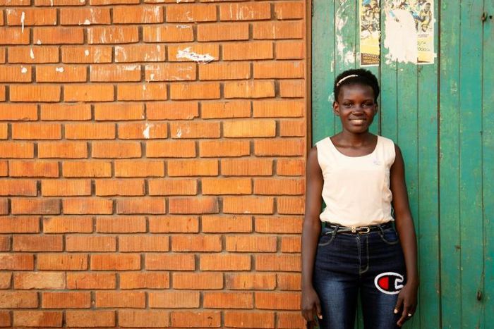 This Plan International photo released by the NGO Safer Cities shows 19 year-old Faridah in Kampala