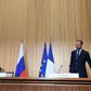 Russian premier Dmitri Medvedev met his French counterpart Edouard Philippe in the northern port town of Le Havre