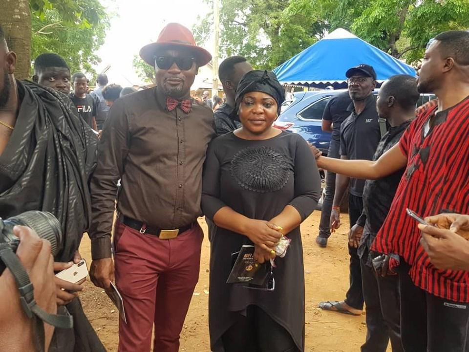 Charles Osei Asibey and Mavis Amannor at Kofi Appiah's funeral