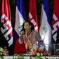 Nicaraguan President Daniel Ortega (R) and Vice-President Rosario Murillo (L) have been accused of running a harsh, incompetent and corrupt regime