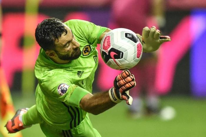 Patricio suffered a facial injury in the first half