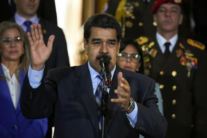 The United States opposes Venezuelan President Nicolas Maduro and recognizes opposition leader Juan Guaido as the country's interim president