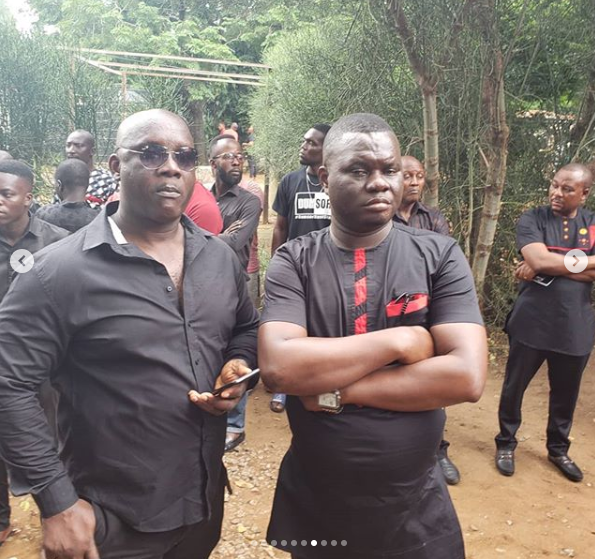 Sad moment of Moses Antwi Benefo also known as P.J Mosey (right)