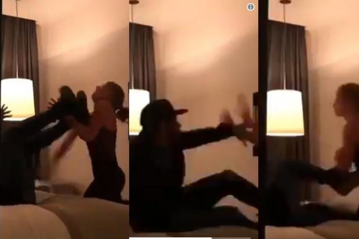 Untitled storyNew video shows model beating up football star Neymar in a hotel for raping her