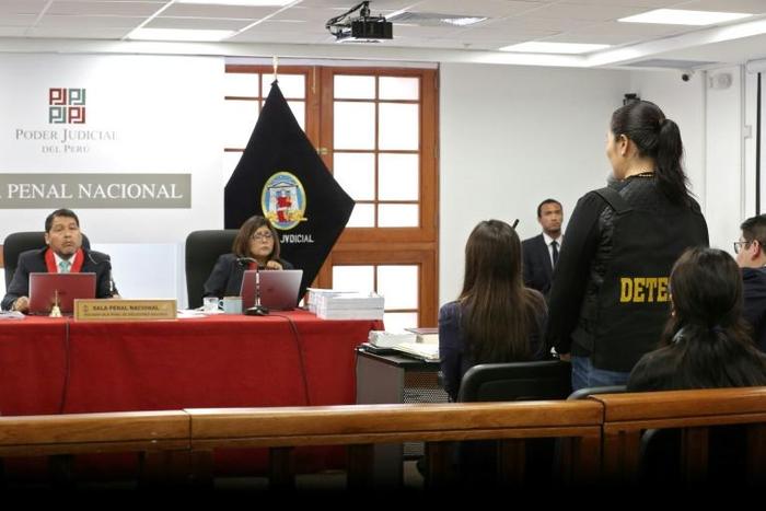 Opposition leader Keiko Fujimori, pictured here in October 2019, is being held in pre-trial detention over a corruption allegation