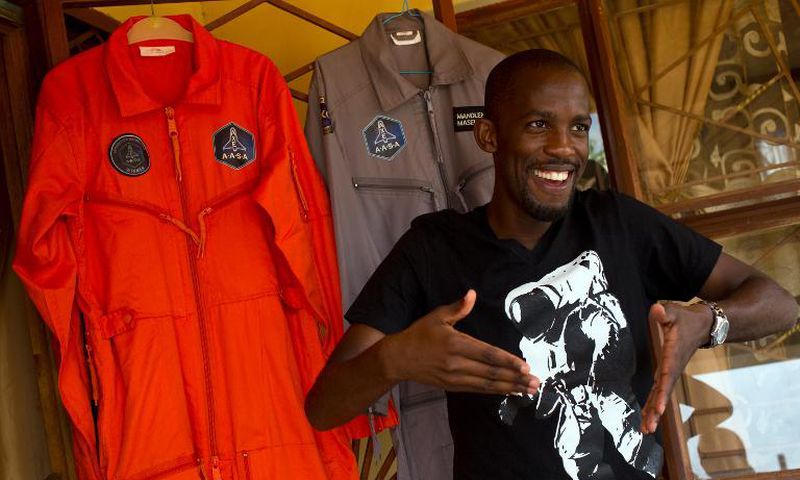 Mandla Maseko was nicknamed "Afronaut" after landing a coveted seat to fly 103-kilometres (64 miles) into space