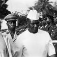 Jawara (left) hosting Guinean leader Seku Toure in the 1960s