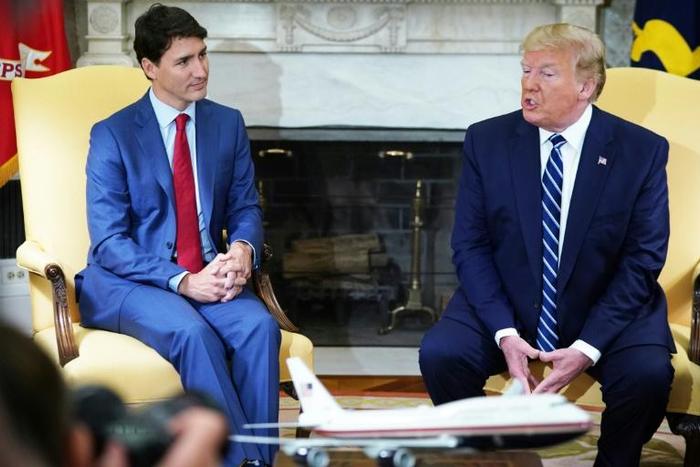US President Donald Trump and Canadian Prime Minister Justin Trudeau are mending fences after a highly public spat over trade last year