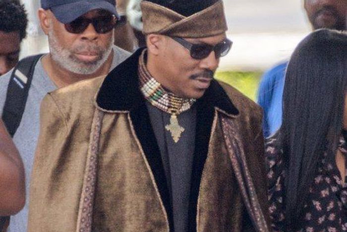 BTS Photos: Eddie Murphy, Arsenio Hall, others spotted on the set of “Coming to America 2”