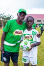 Addae poses with GFA Technical Director, Oti Akenten
