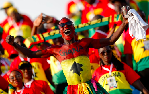Ghanaian supports in Egypt