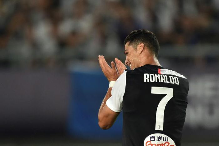 Juventus star Cristiano Ronaldo during the team's summer tour in China