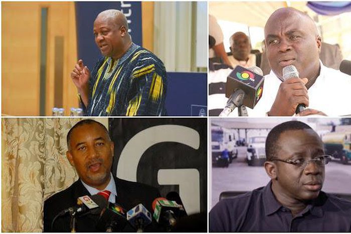 Candidates to partner Mahama as running mate