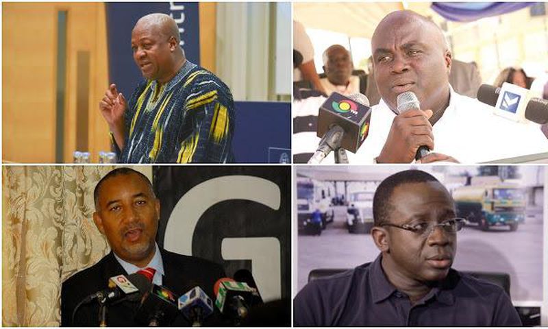 Candidates to partner Mahama as running mate